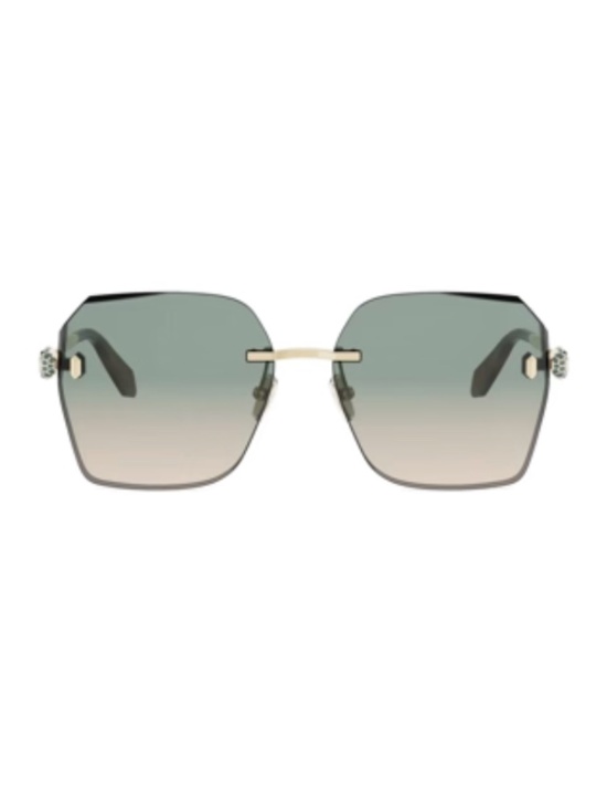 Bvlgari BV40066U 33P 58 Metal Gold Green Gradient Sunglasses Bulgari